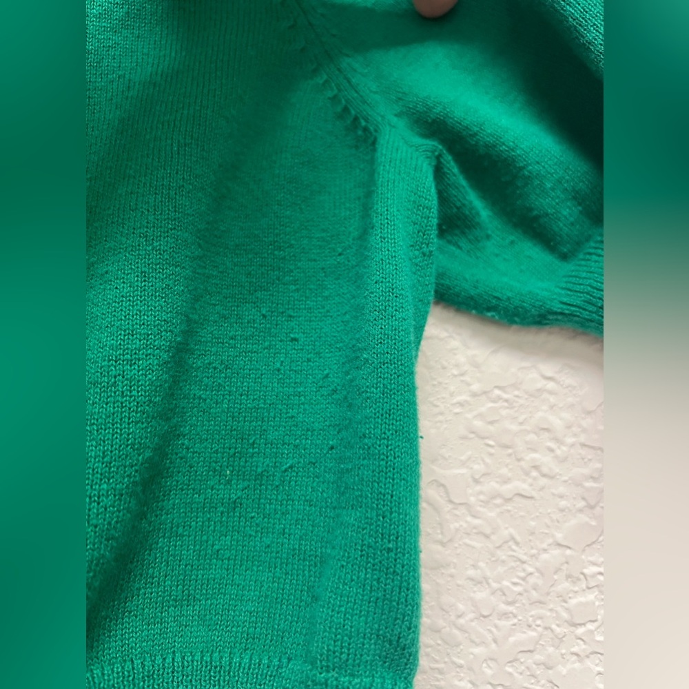 *Women’s Grass Green Cropped Cardigan Mossimo Large - Picture 2 of 8